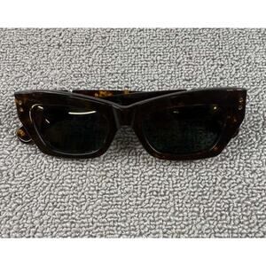 Bec & Bridge x Pared Tortoise Shell‎ Square Rave Sunglasses Brown Thick Frame UV